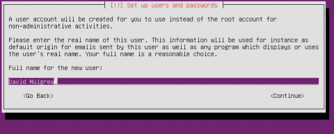 Ubuntu Server User Setup