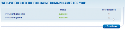 Get a domain